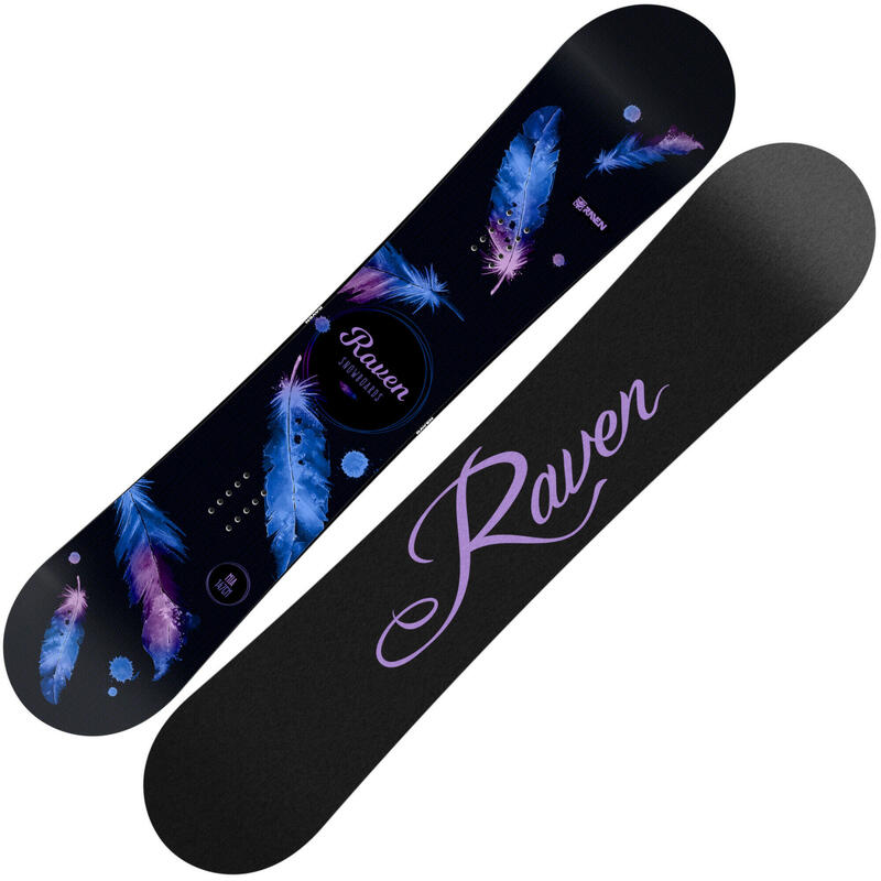 Dames Snowboard Mia Zwart/Blauw