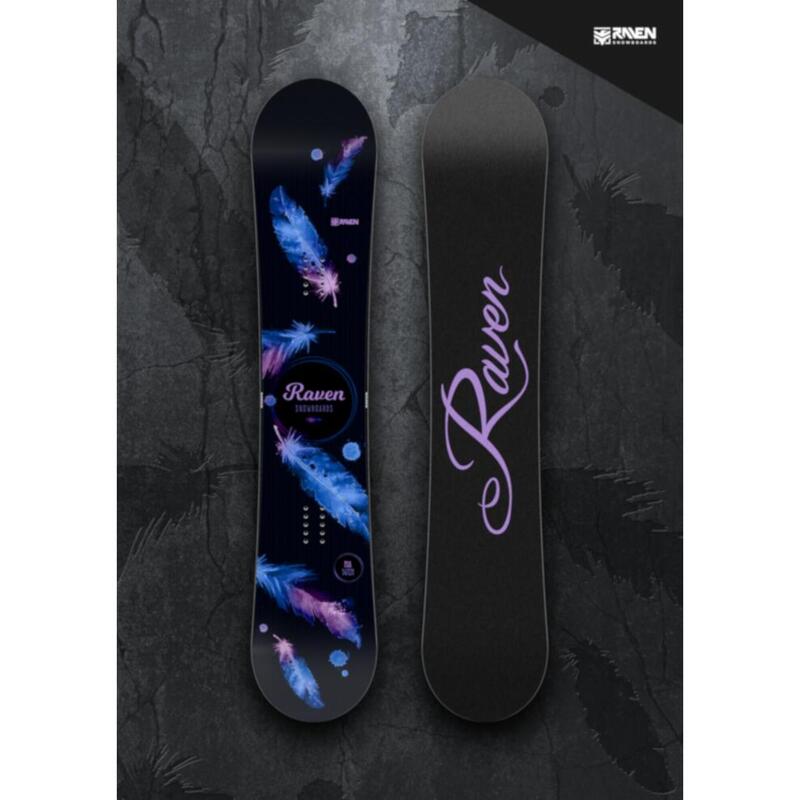 Dames Snowboard Mia Zwart/Blauw