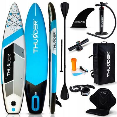 Opblaasbaar sup board 320 cm thunder met zitje rugzak en accessoires