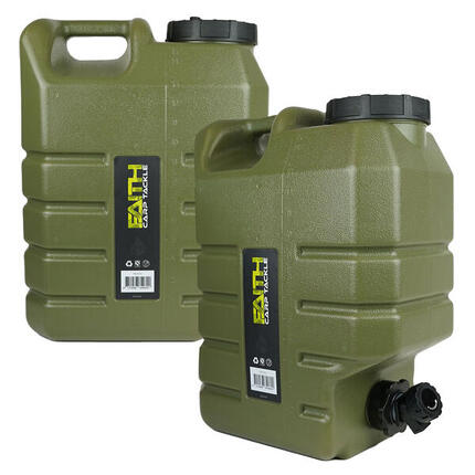 Faith Carp Tackle Waterjerrycan met Kraan - 15 Ltr - 2 Stuks