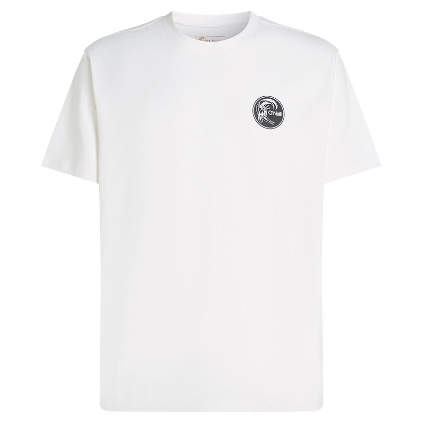 Heren O-hals Shirt Originals Surf Shop Wit 5/6