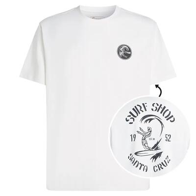 Heren o-hals shirt originals surf shop wit