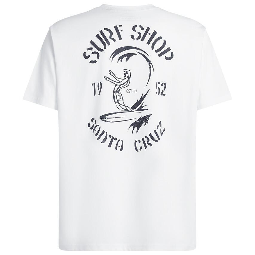 Heren O-hals Shirt Originals Surf Shop Wit 6/6