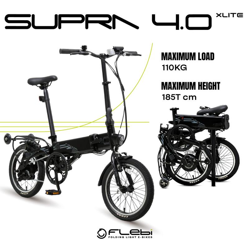 Flebi Supra 4.0 xLite | Până la 40 km | Roți de 16”