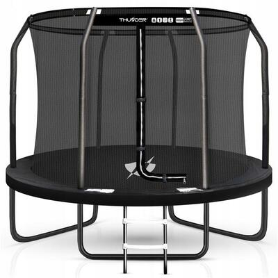 Recreatieve tuintrampoline voor kinderen thunder 6ft 183 cm met ladder en net