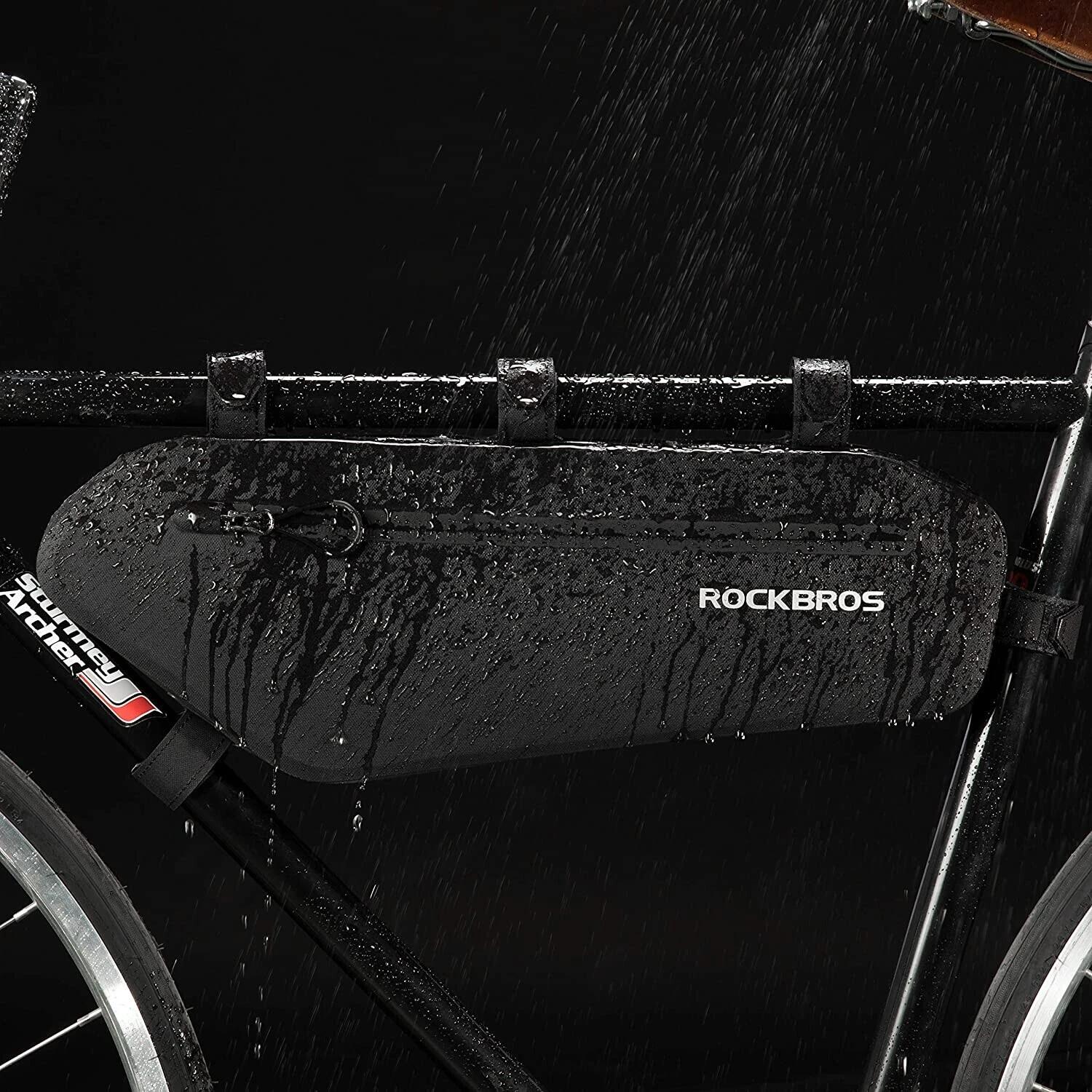 ROCKBROS Wasserdichte Fahrrad-Dreiecktasche Rahmentasche 4/6