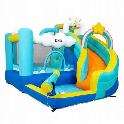 Toboggan aquatique gonflable pour enfants KiNDi DPZ014 aire de jeux canon panier