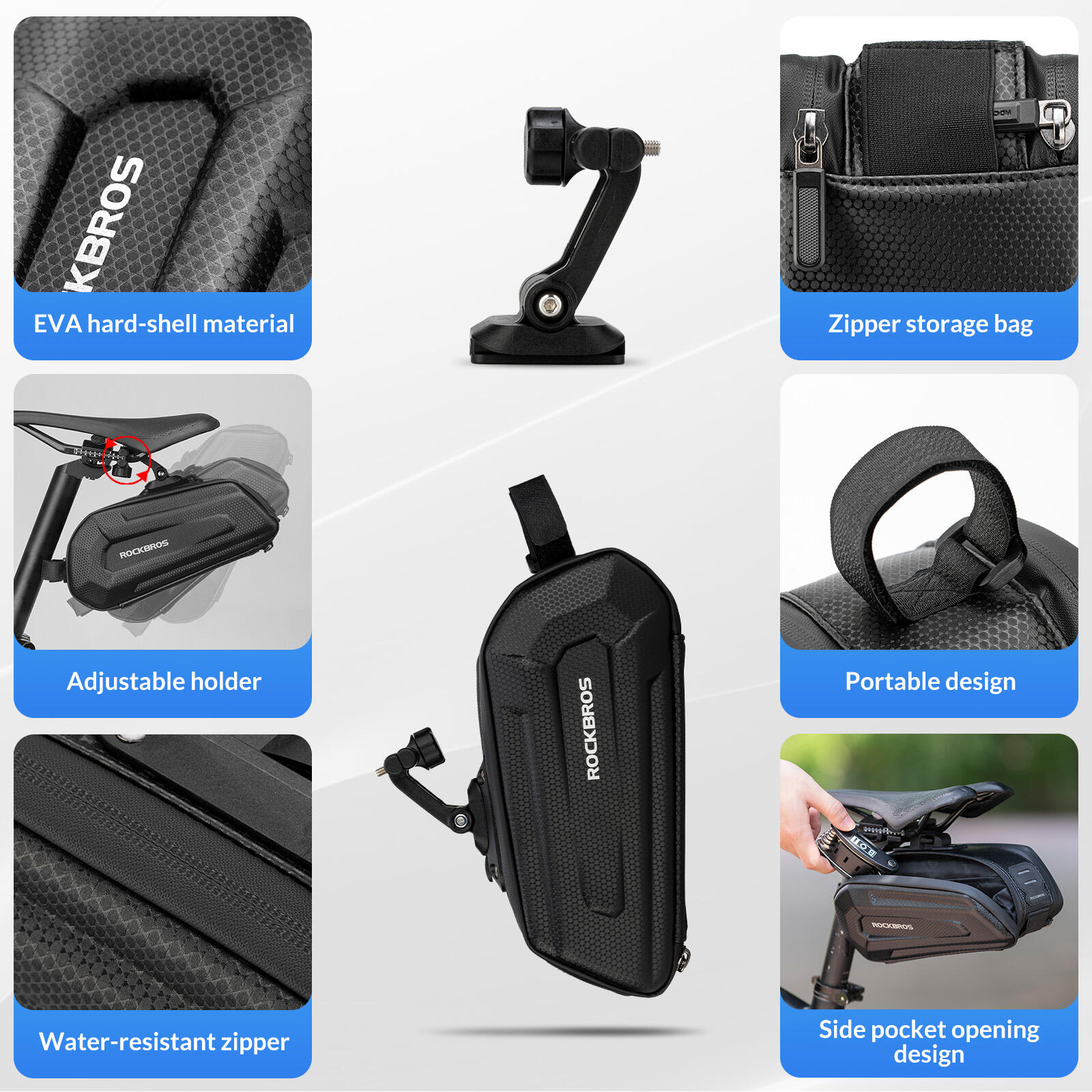 ROCKBROS Harte Fahrrad Satteltasche 4/7
