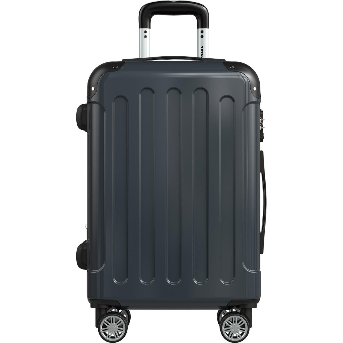 Handbagage koffer met tsa cijferslot en uitbreidbaar - Donkergrijs 5/6