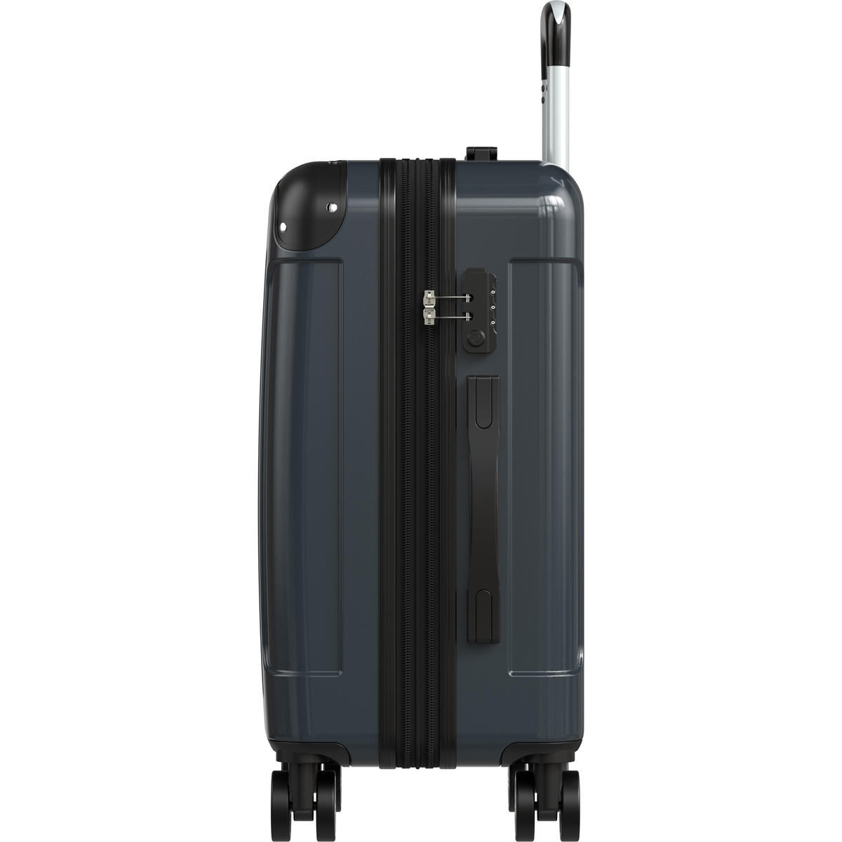 Handbagage koffer met tsa cijferslot en uitbreidbaar - Donkergrijs 4/6