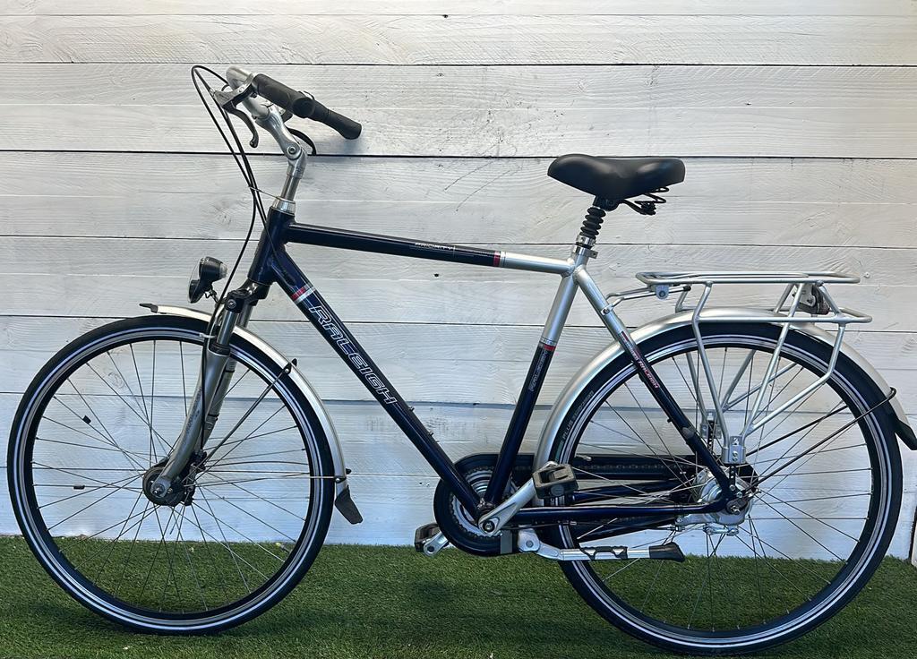 Raleigh stadsfiets bike, zwart 2/3