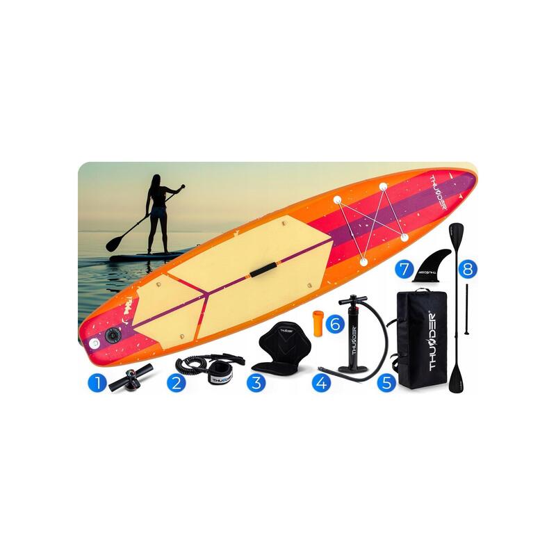 Placă SUP 320 cm gonflabilă stabilă THUNDER cu scaun și accesorii