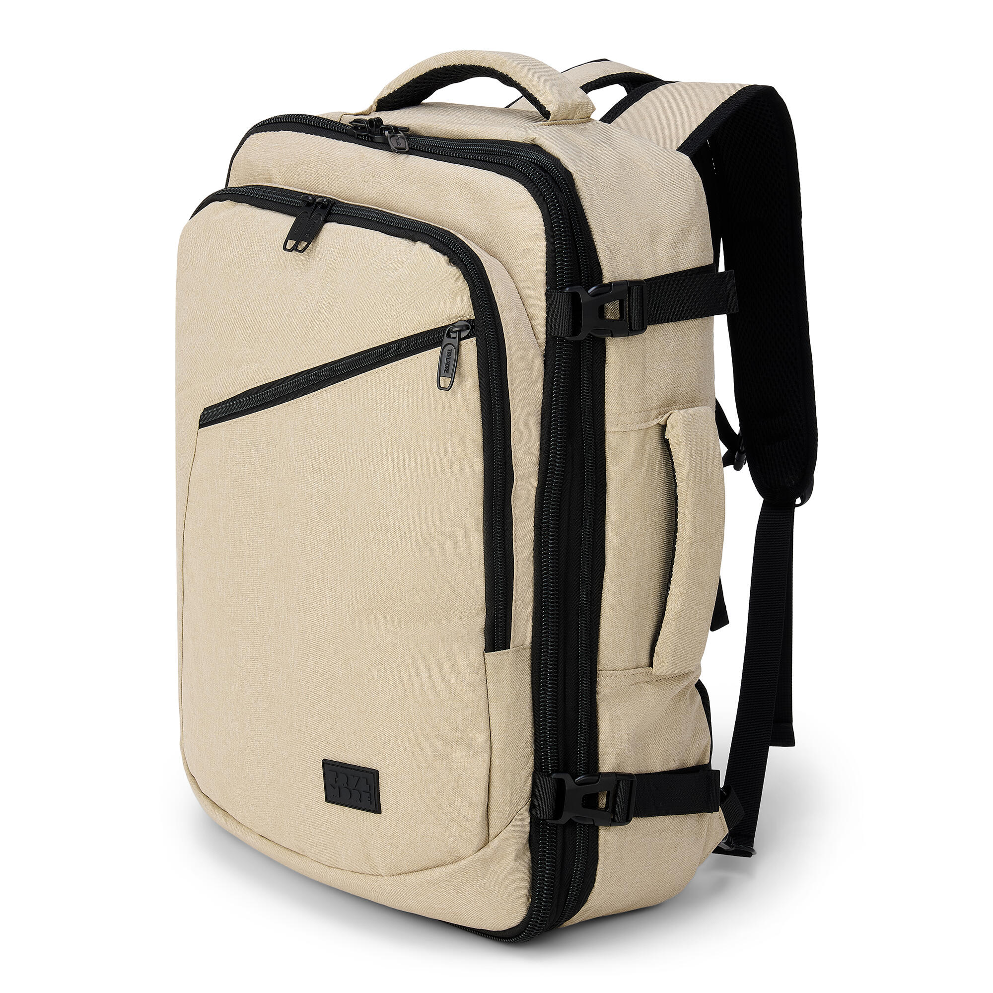 Reistas en handbagage rugzak - spatwaterdicht - Beige 1/6