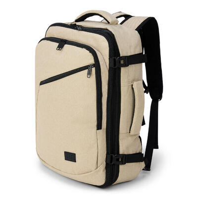 Reistas en handbagage rugzak - spatwaterdicht - beige