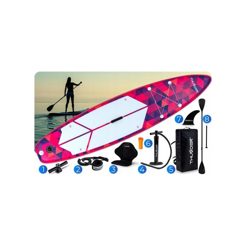 Placă SUP gonflabilă THUNDER stand up paddle board 320 cm cu scaun, set