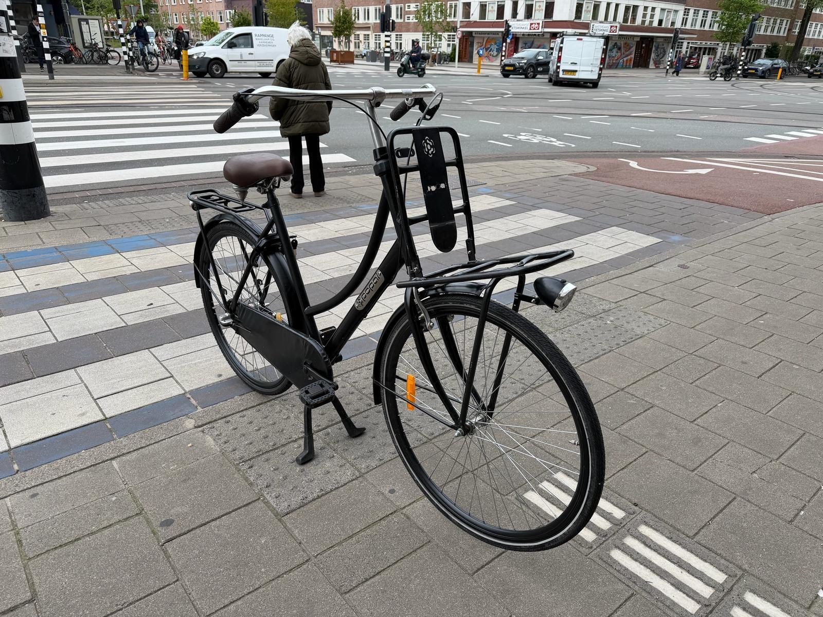 Popal moederfiets stadsfiets bike, zwart 3/5