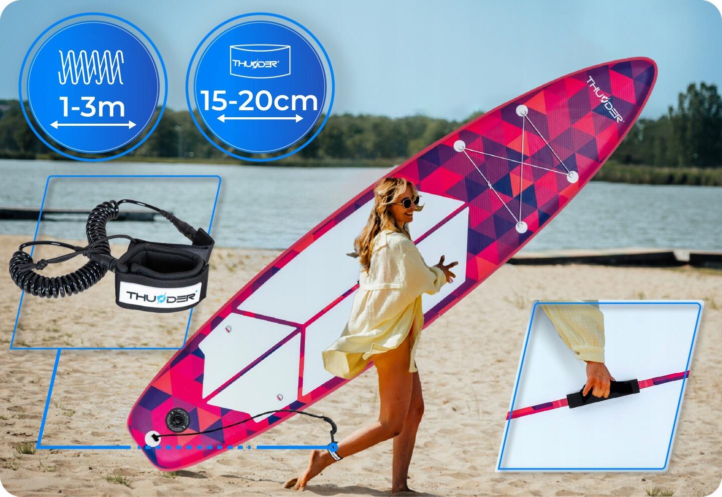Deska SUP 320 cm dmuchana THUNDER stand up paddle board z siedziskiem zestaw 5/8