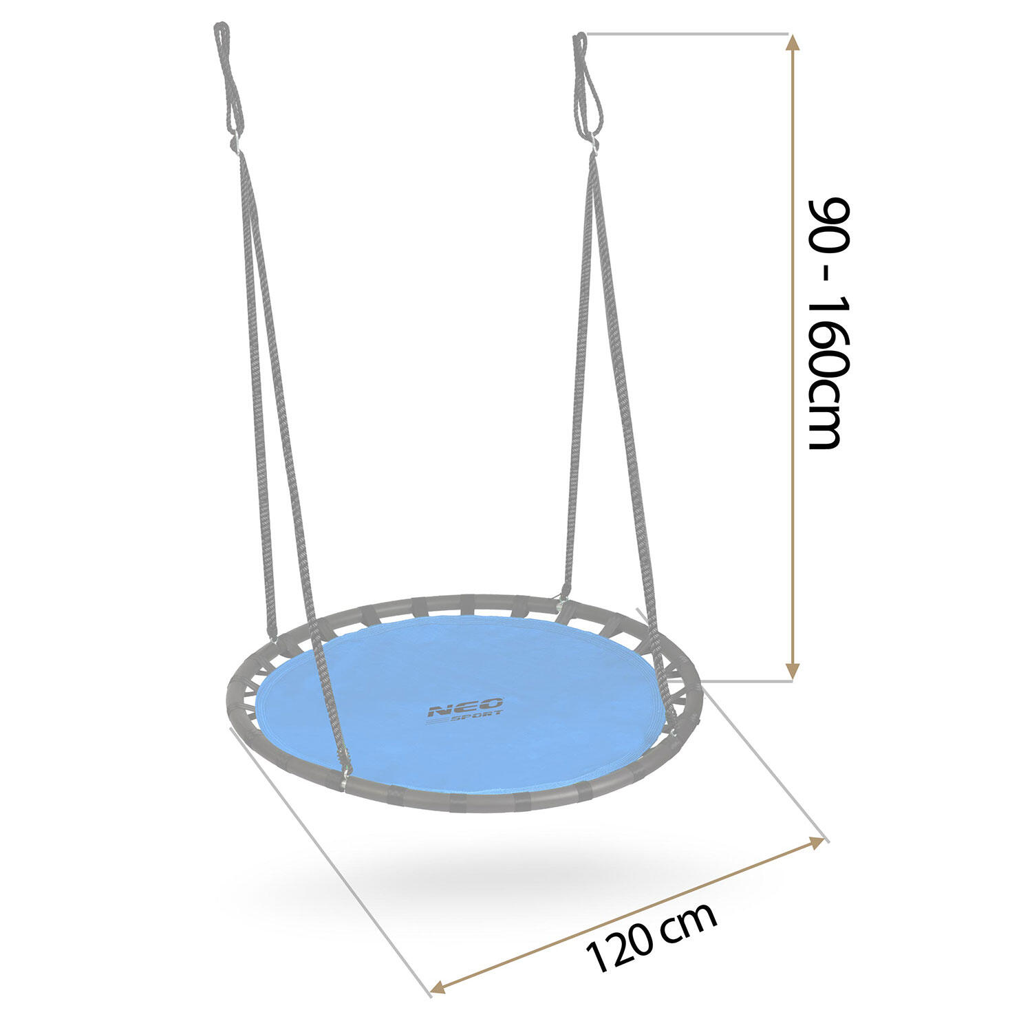 Huśtawka bocianie gniazdo Neo-Sport Swingo 120 cm 6/7