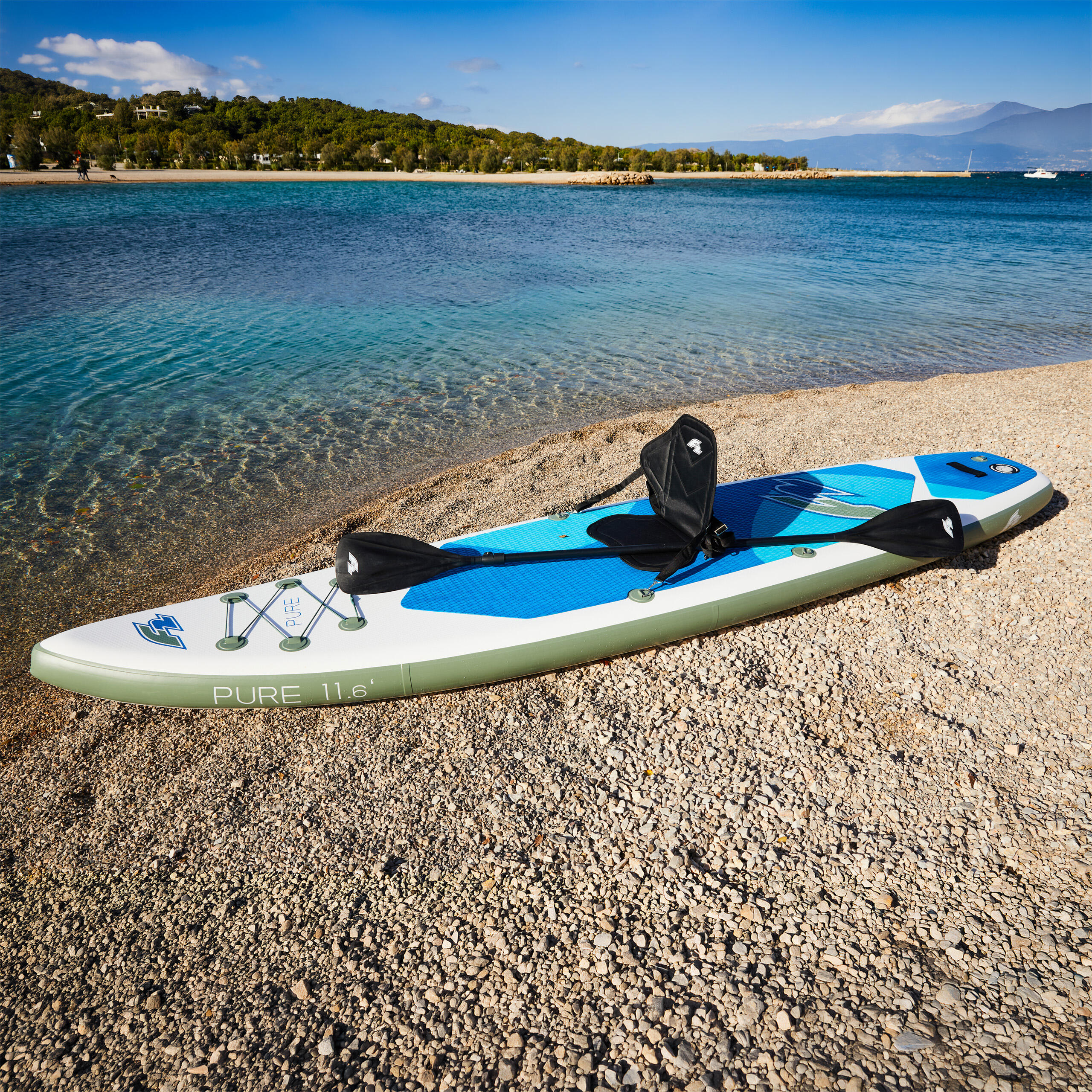 Deska Sup F2 Pure 11'5" Multiset Zestaw Combo Pompka elektryczna + Bojka 3/7