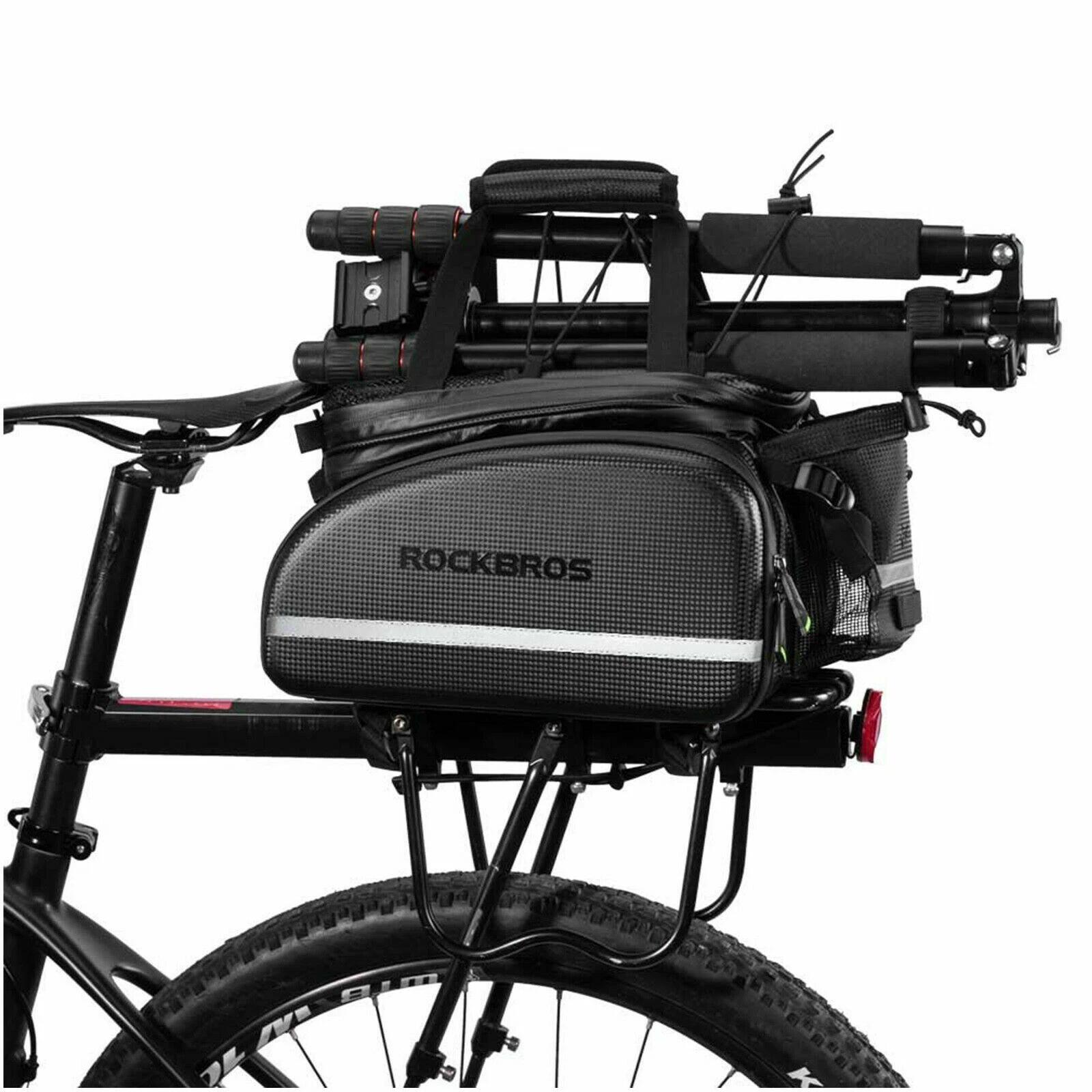 ROCKBROS Carbon-Optik Fahrrad Gepäckträgertasche Multifunktional 2/5