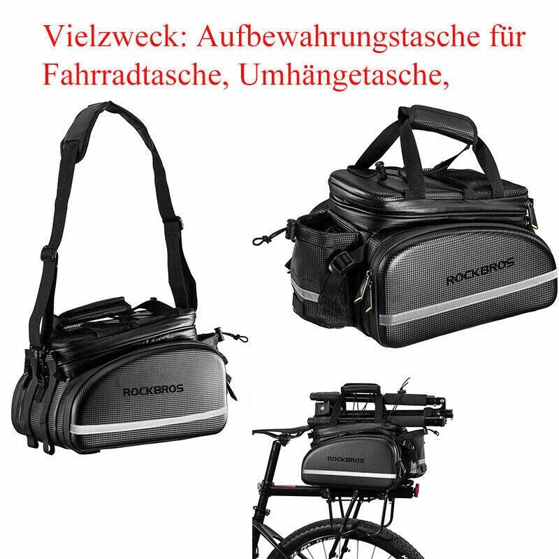 ROCKBROS Carbon-Optik Fahrrad Gepäckträgertasche Multifunktional 5/5