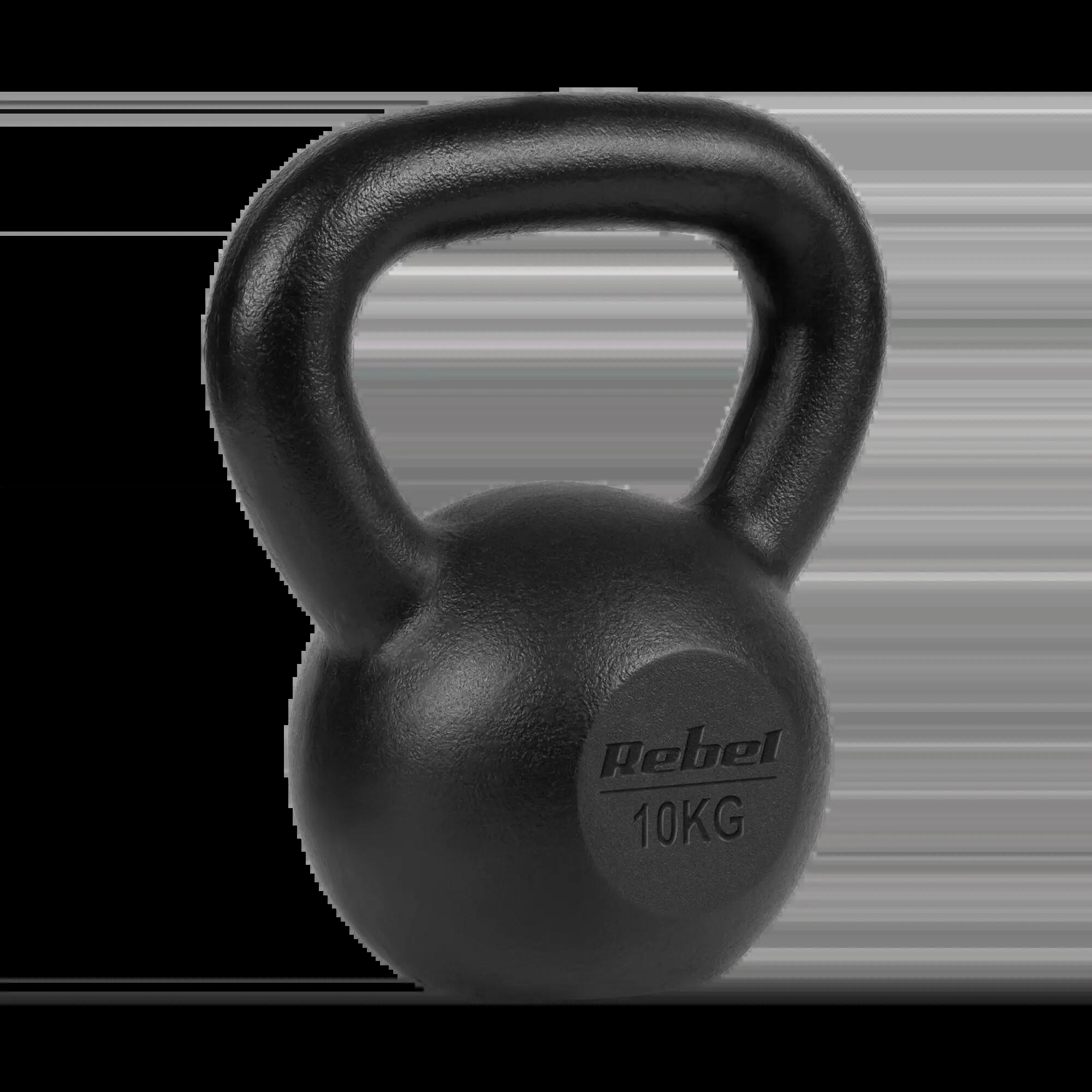 Kettlebell fontă 10 kg kettle dumbbell exercițiu greutate Rebel