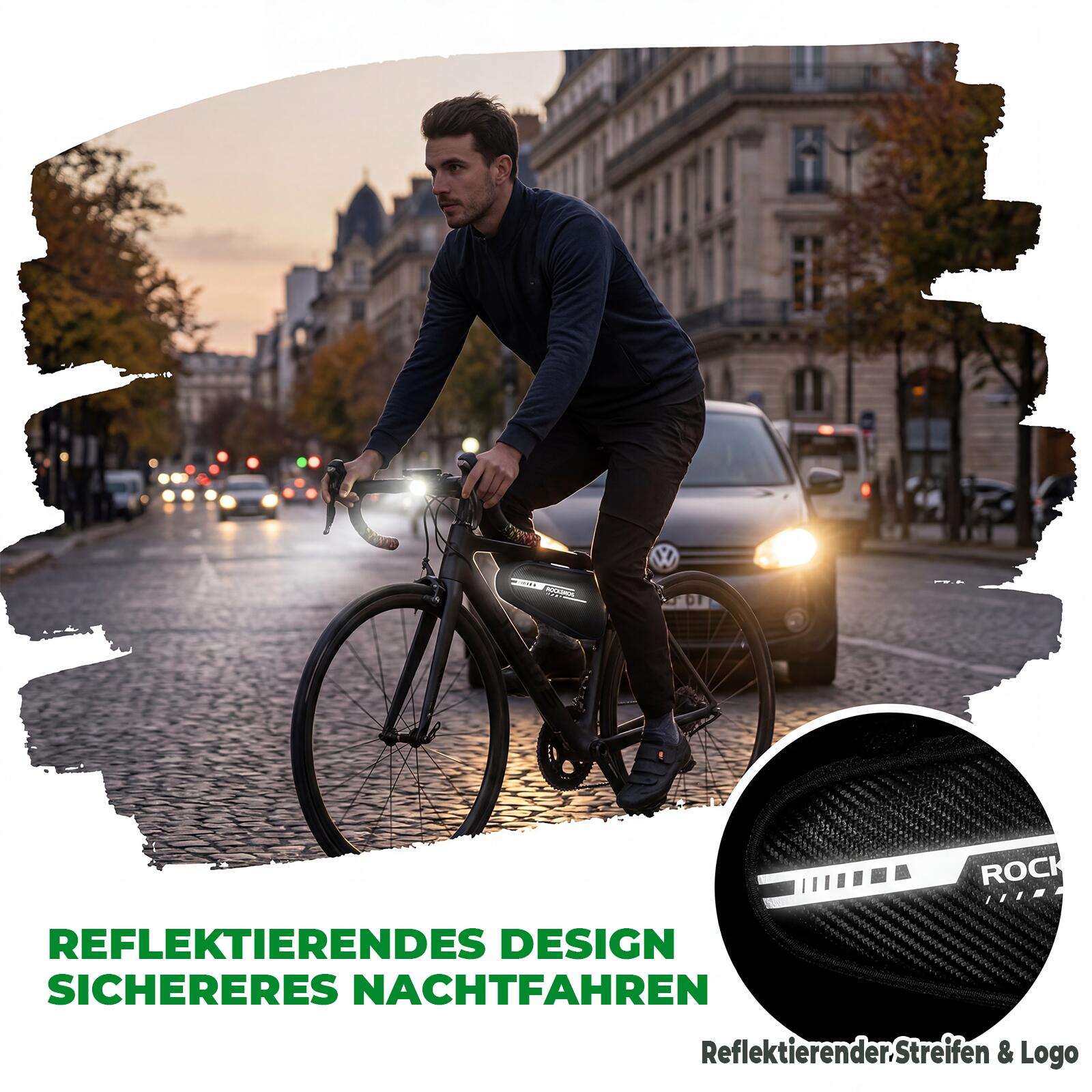 ROCKBROS Dreiecktasche Fahrrad Rahmentasche 5/7
