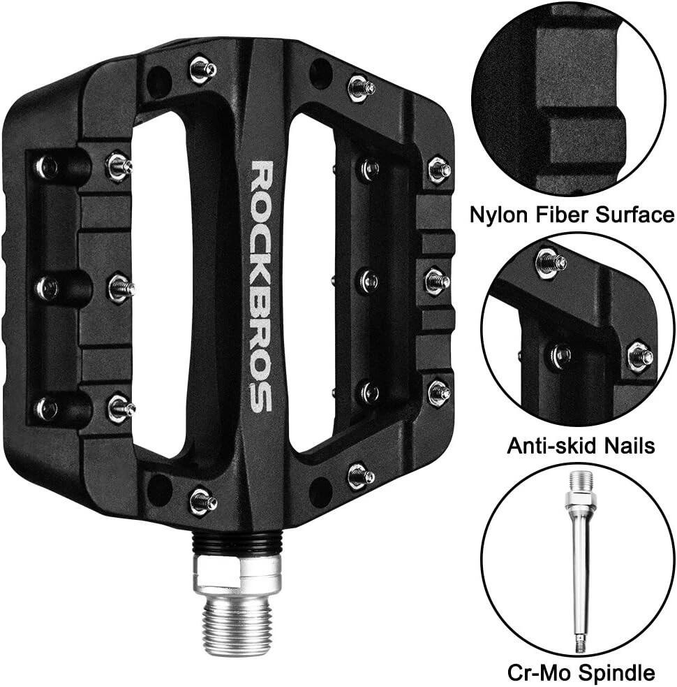 ROCKBROS Nylon Fahrradpedale Antirutsch 1 Paar 3/6