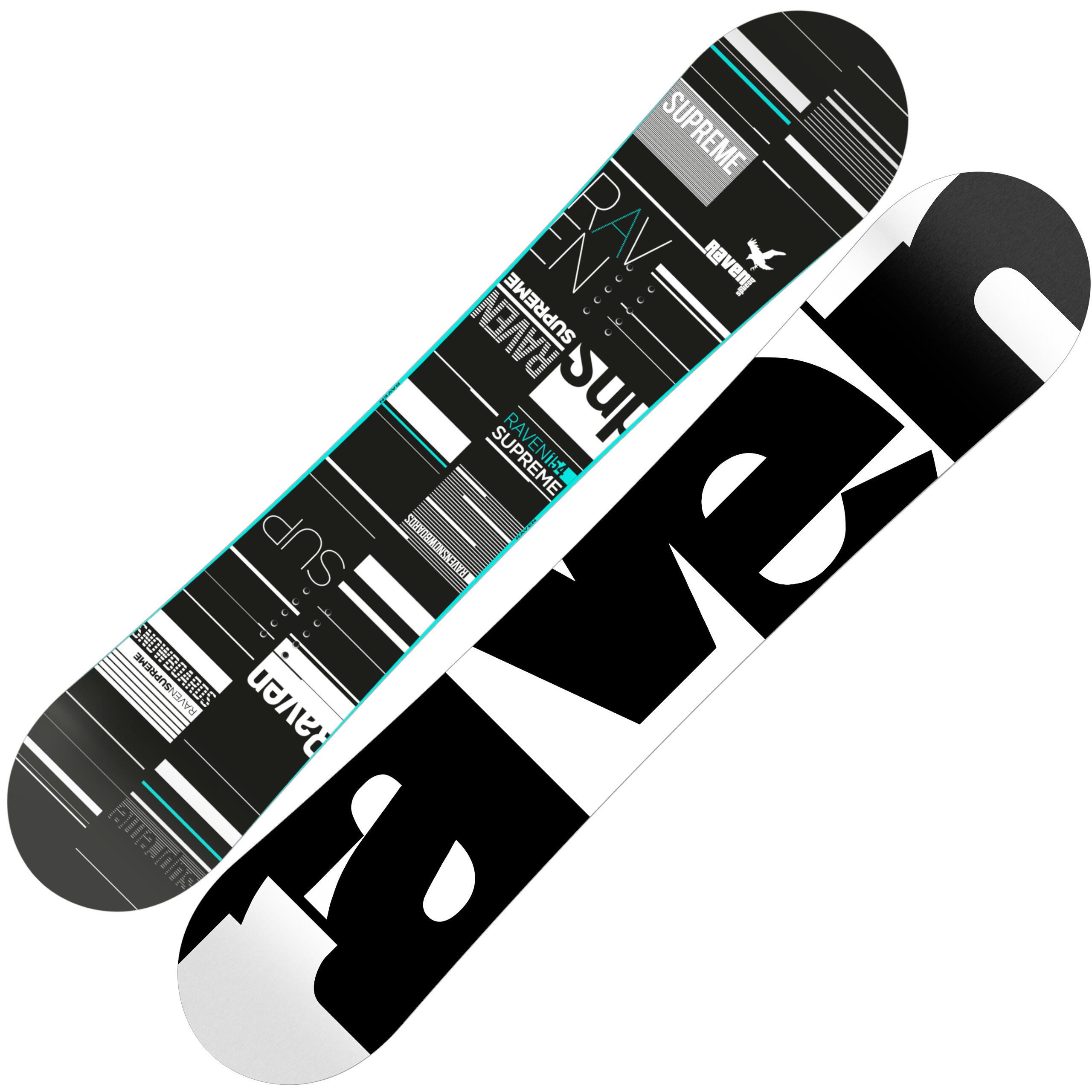 RAVEN Snowboard Supreme Negro/Menta