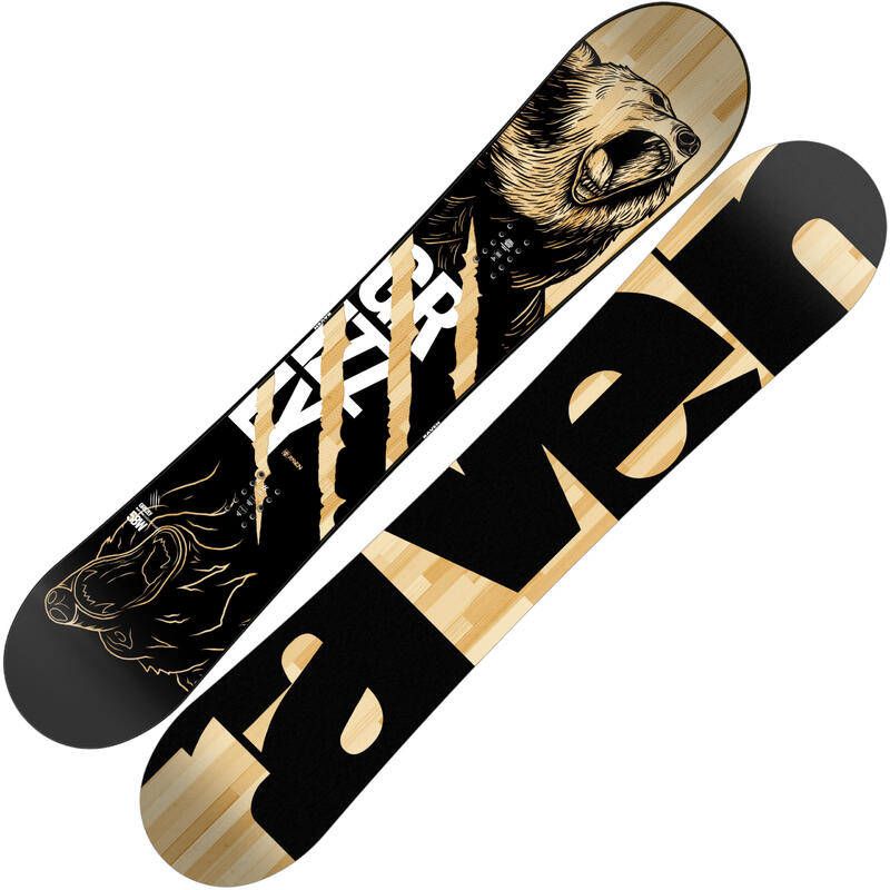 Snowboard Grizzly Negro/Madera