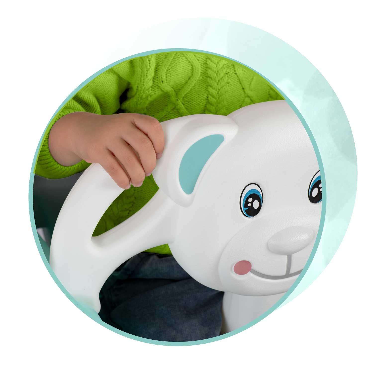 Huśtawka kubełkowa Miś 3w1 Ricokids turkusowa 5/7