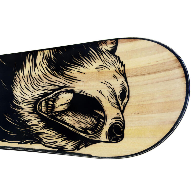 Snowboard Grizzly Negro/Madera