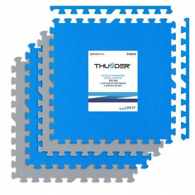 Tappetino protettivo puzzle THUNDER PZ-04 60x60cm set da 4 pezzi.