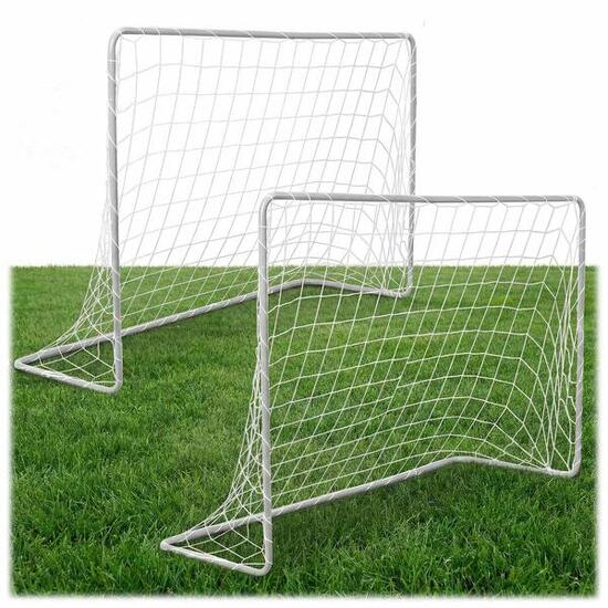 Bramka piłkarska 2 szt. Neo-sport NS-485 zestaw dla dzieci 183 x 122 cm metalowa