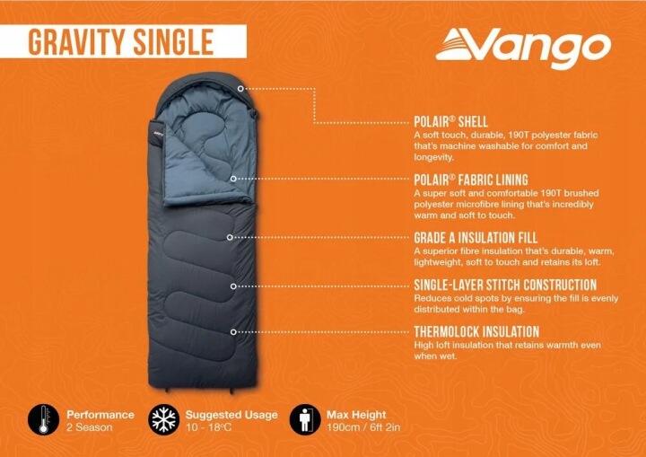 Śpiwór jednoosobowy Vango Gravity Single 5/5