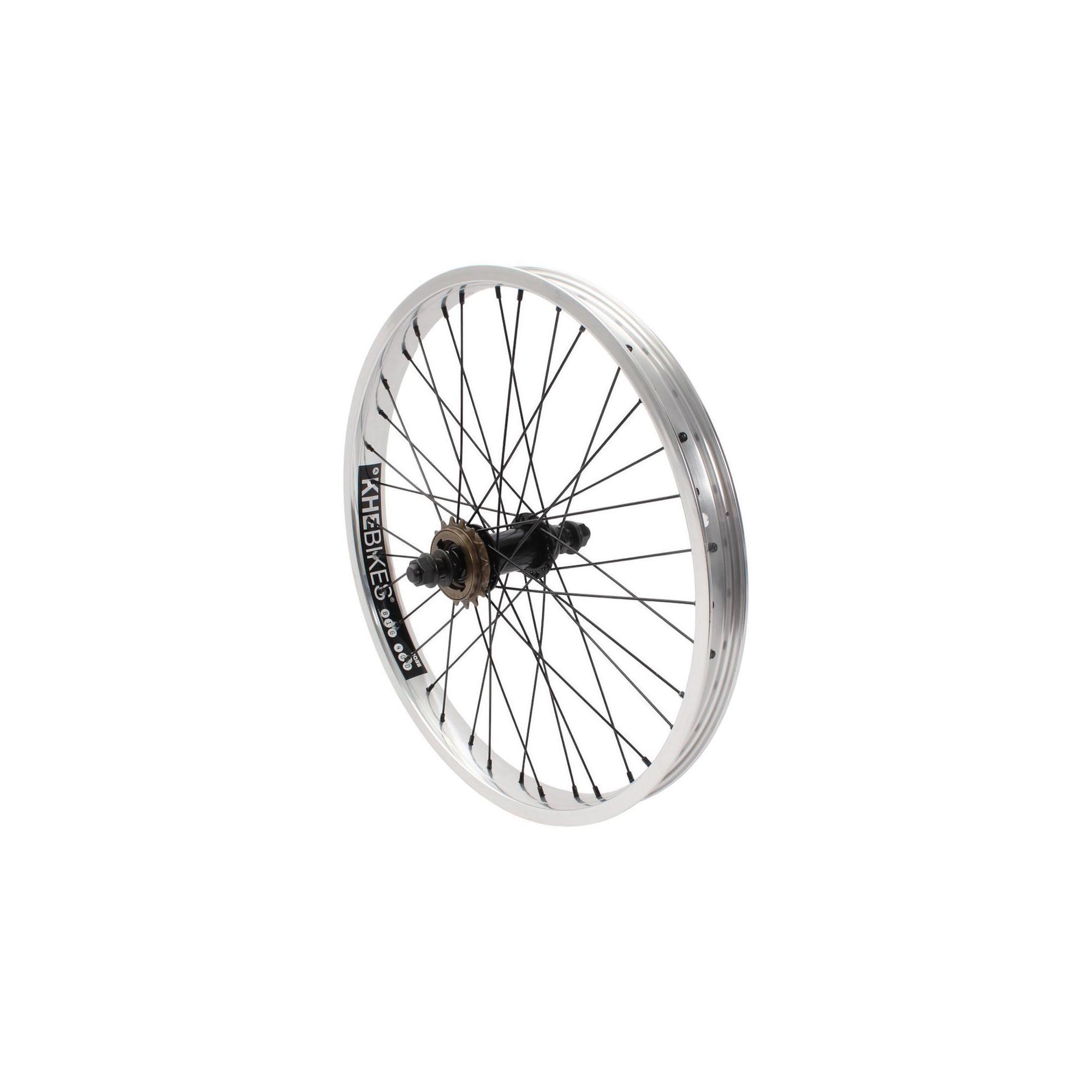 Roată spate BMX KHE PRISM 20 inch argintie