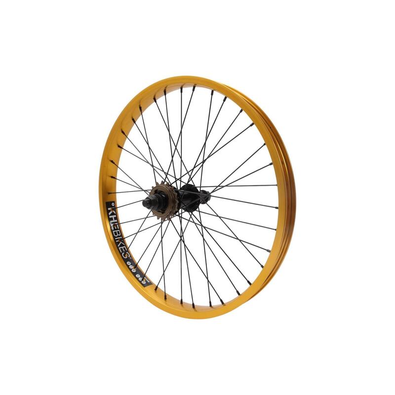 Roată spate BMX KHE PRISM 20 inch aurie