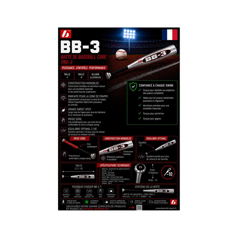  Bâtă de baseball BB CORE BB-3 33" Pro