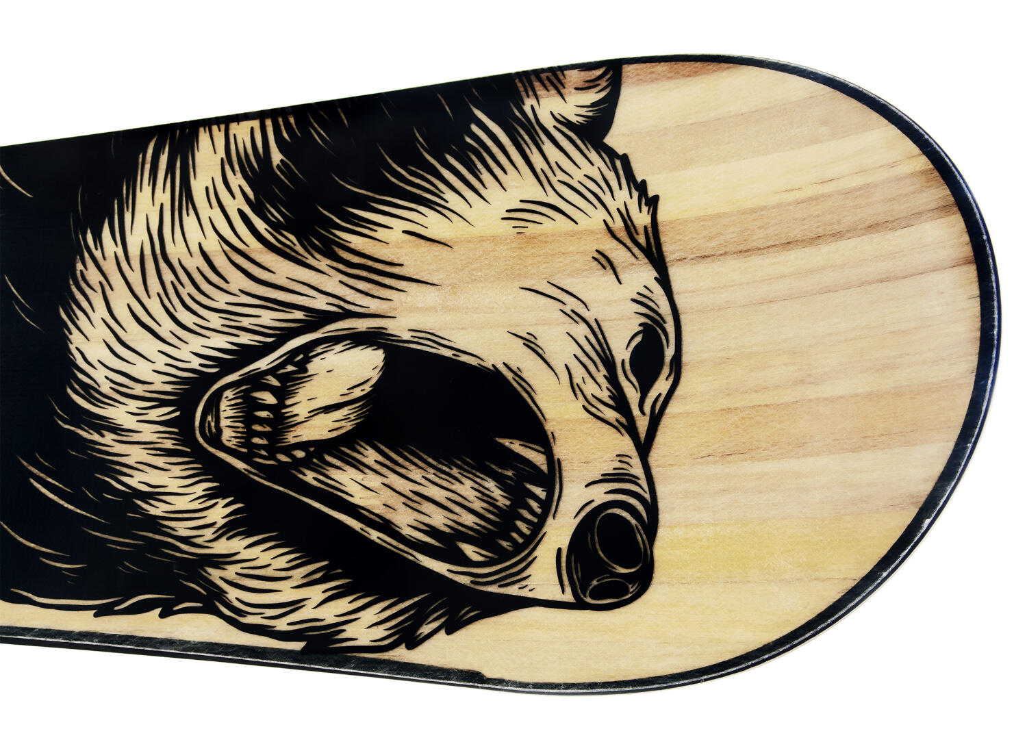Snowboard Grizzly Negro/Madera 5/5