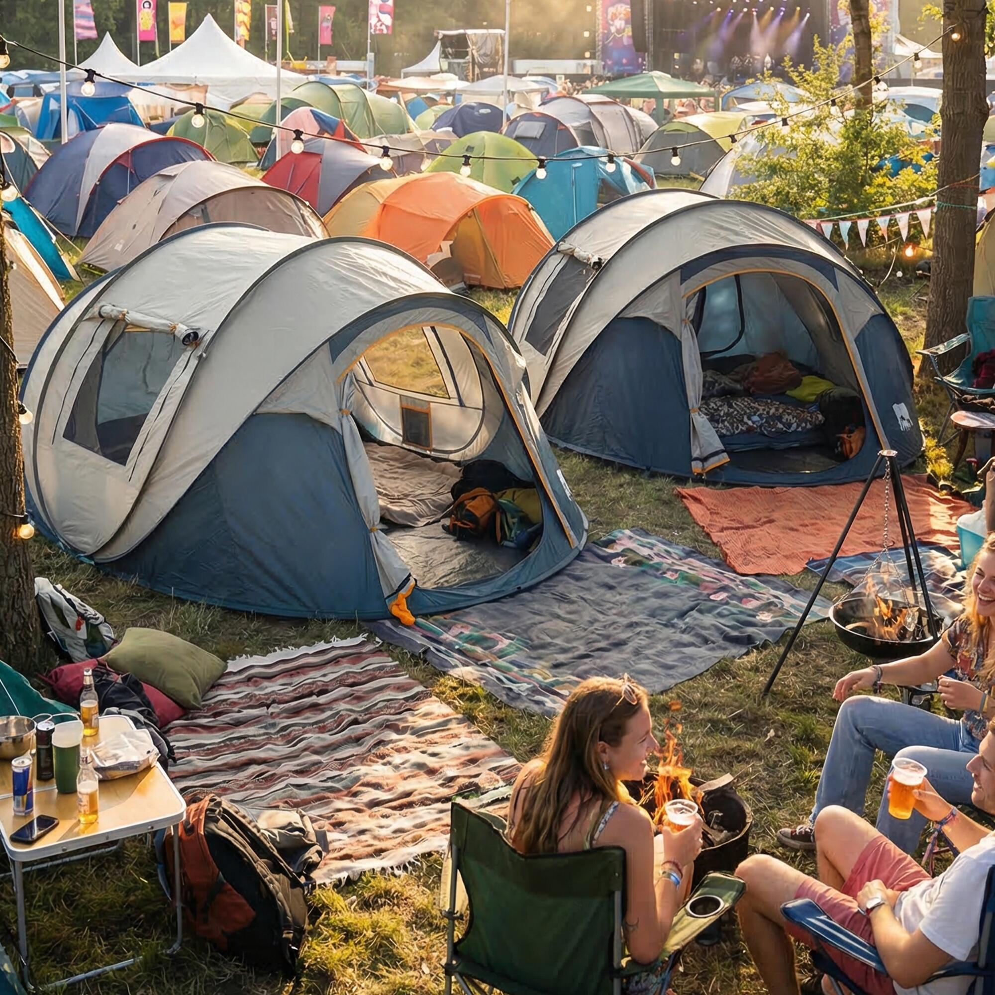 sonnensegel vorzelt Wohnwagen und Bus 2,2 x 2,5 m mit Keder, 2 Teleskopstangen Fred Meyer Campground in Dauer:1 Woche Aufbewahrungstruhe