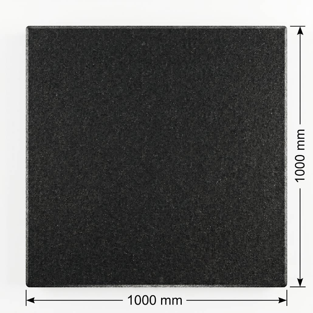 Loseta caucho amortiguante FLEXSPORT 1000x1000x15 mm negra | Lestare 3/6