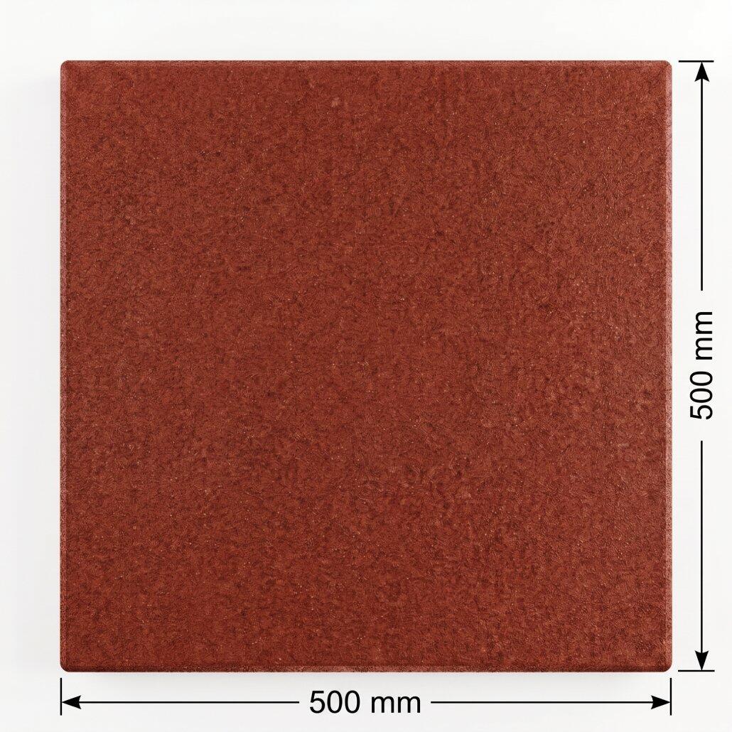 Loseta caucho CORE gimnasio y fitness 500x500x20 mm roja | Lestare 3/6
