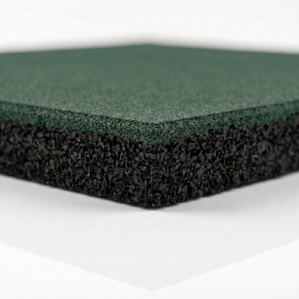 Loseta caucho CORE gimnasio y fitness 500x500x20 mm verde | Lestare 2/6