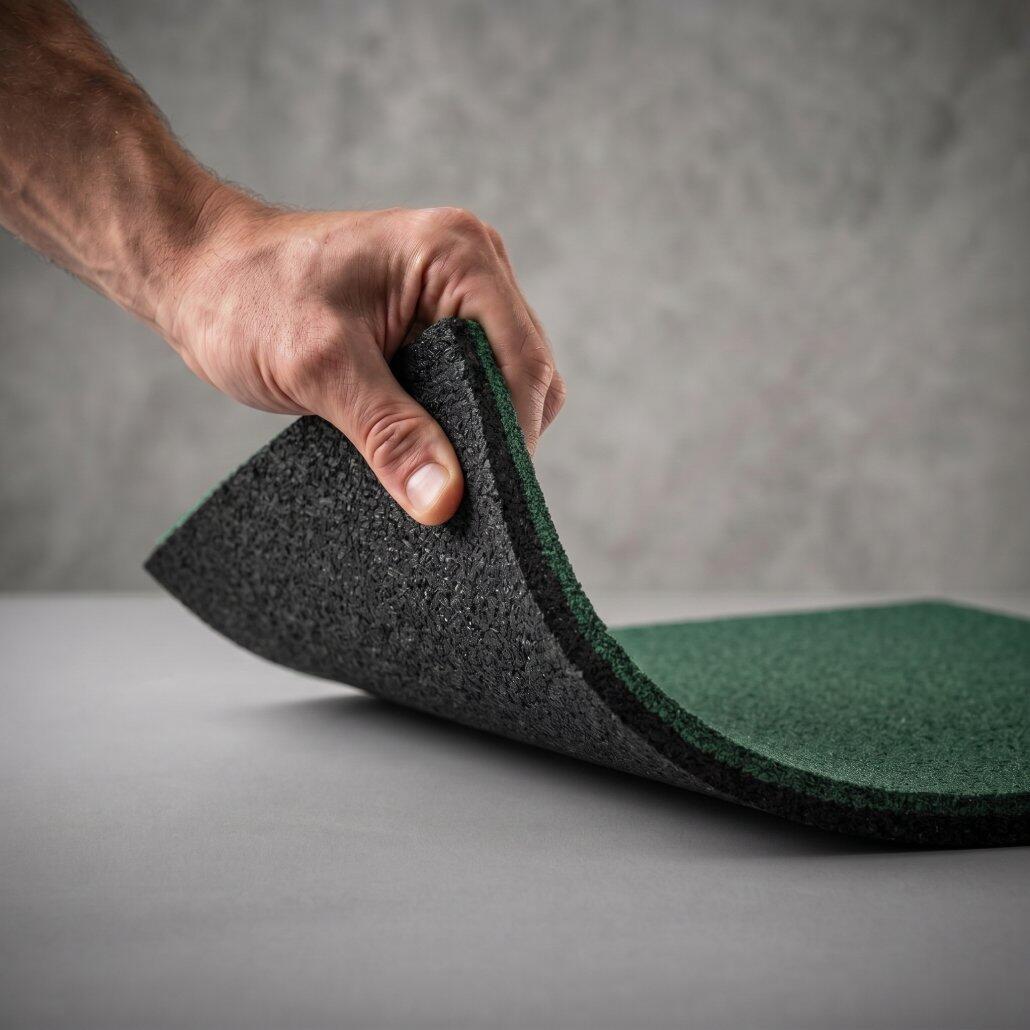 Loseta caucho CORE gimnasio y fitness 500x500x20 mm verde | Lestare 5/6