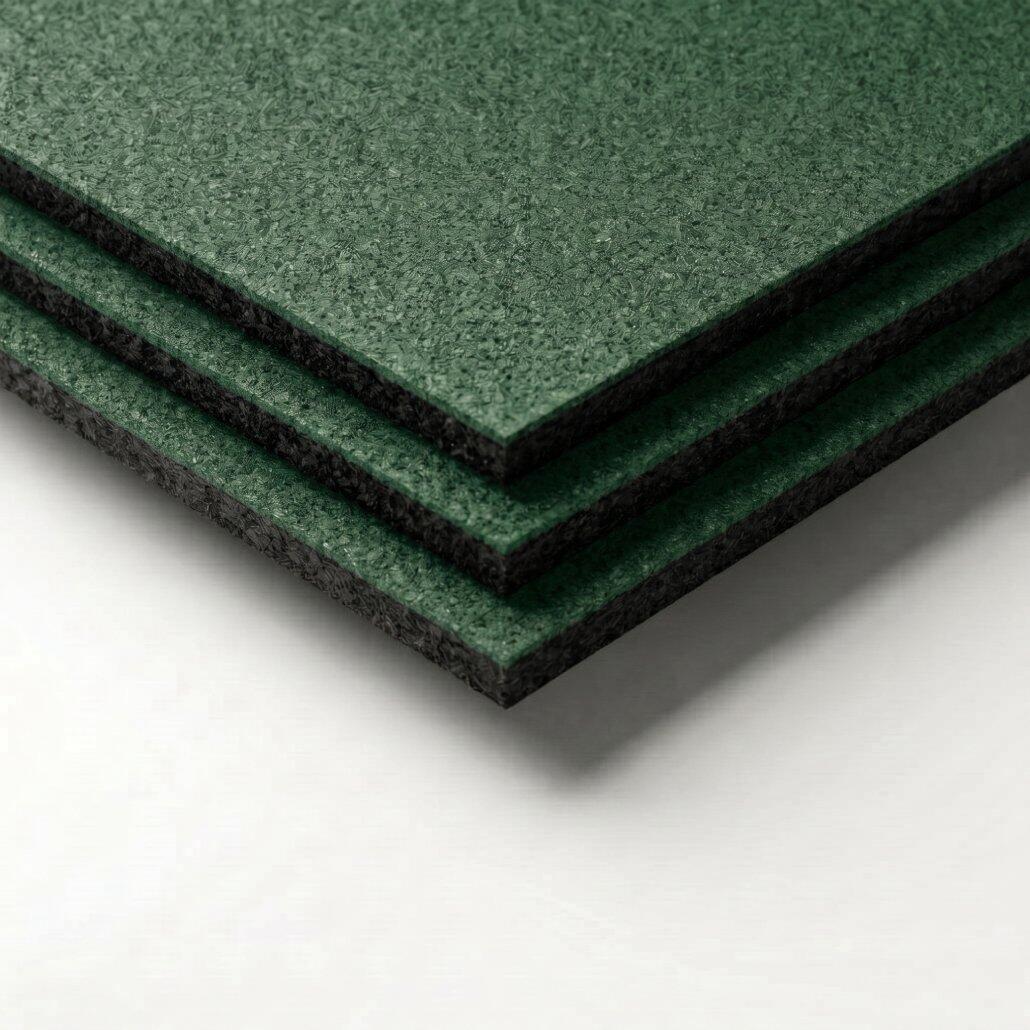 Loseta caucho CORE gimnasio y fitness 500x500x20 mm verde | Lestare 4/6