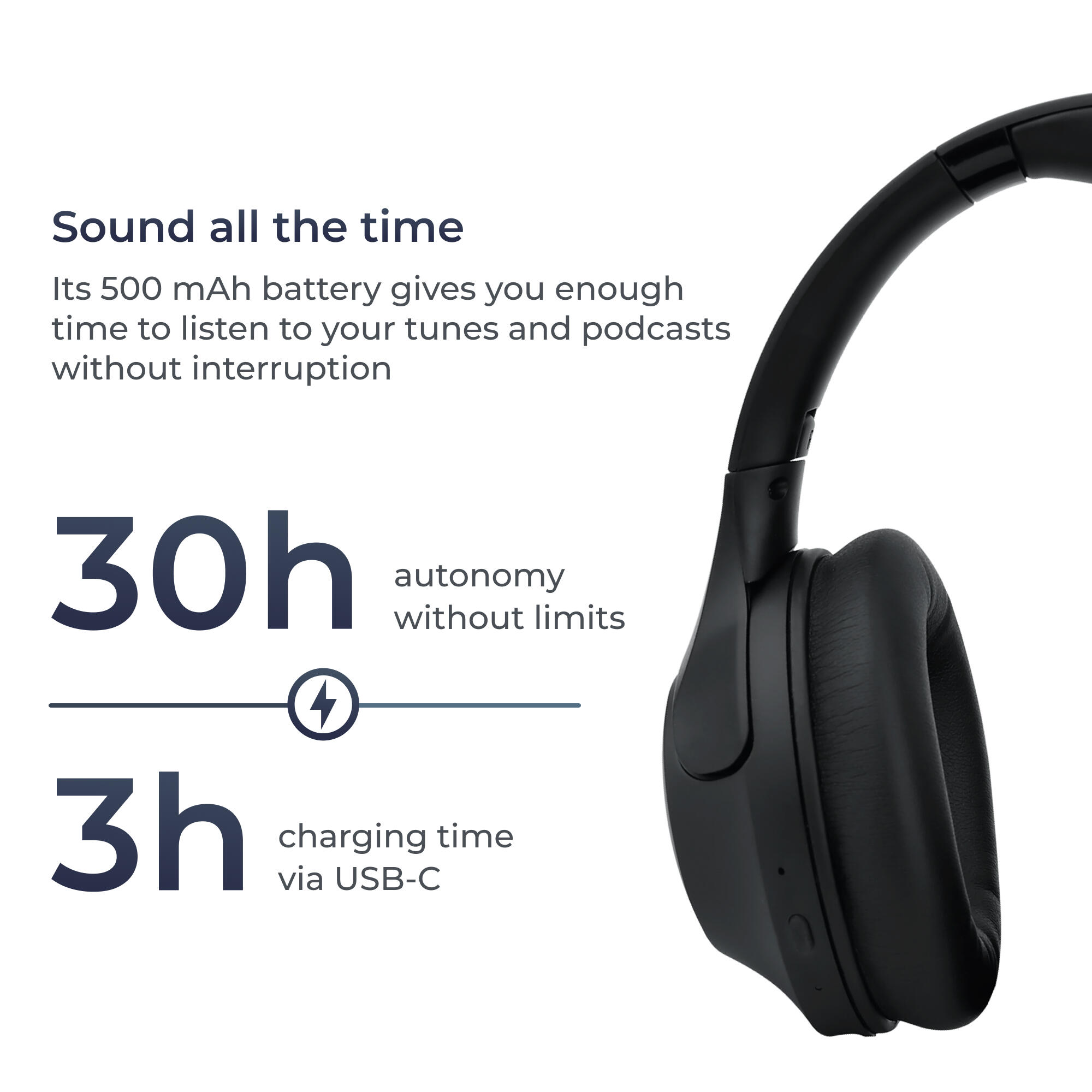 Fones de ouvido sem fio KSIX Odyssey 4/7