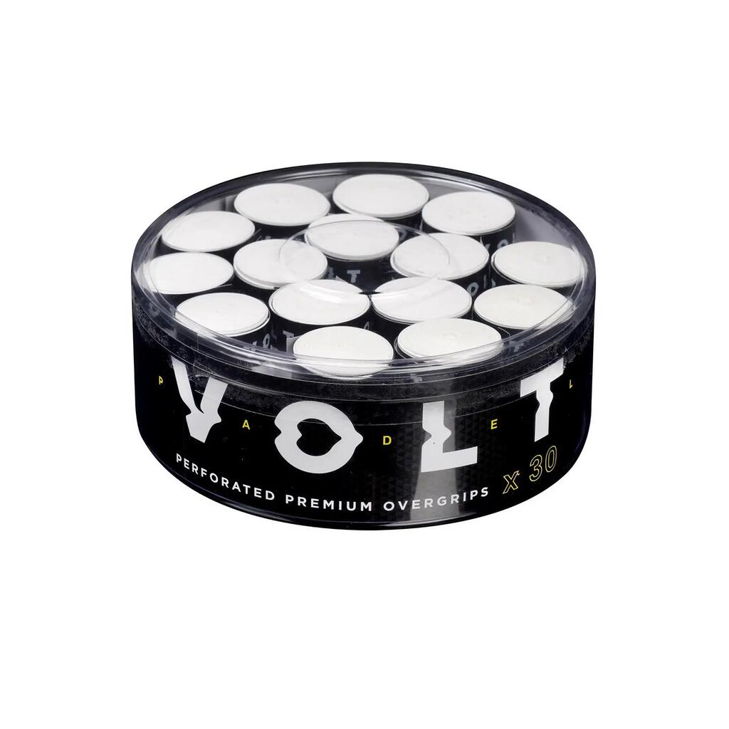 Volt Perforated Overgrips White - Pack of 30