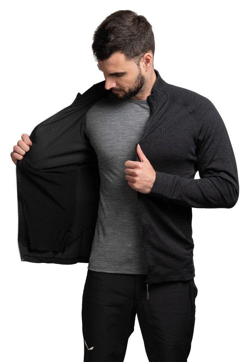 Felpa da trekking uomo Rab Nexus Jacket nero M 3/7