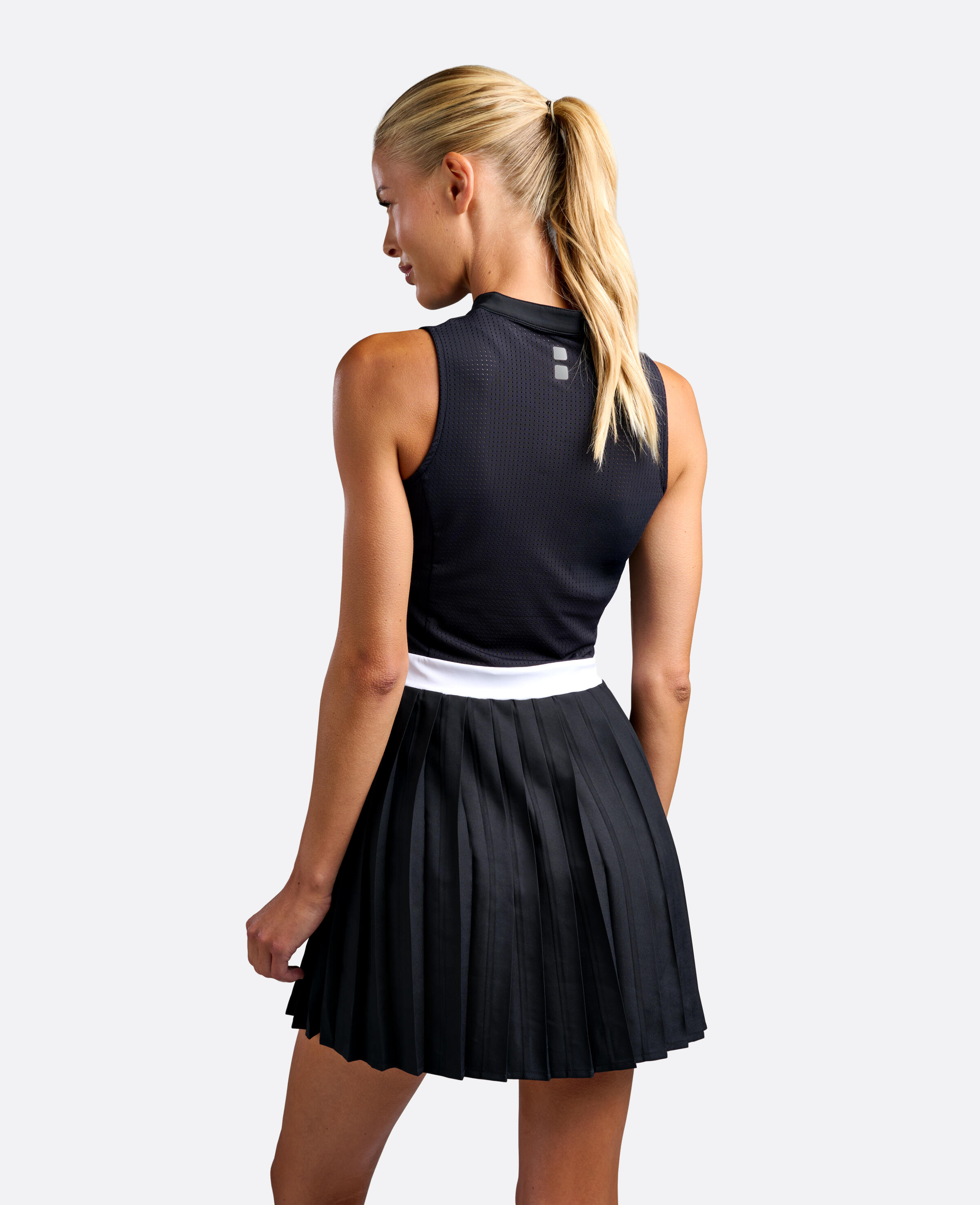 Neues Elegance Tennis/Padel/Golf Kleid Damen Schwarzes 2/3