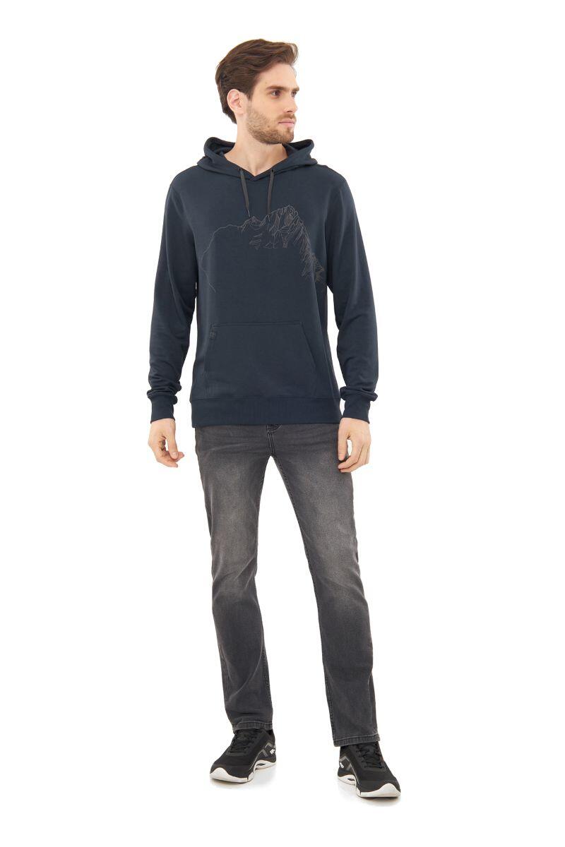 Felpa con cappuccio uomo Viking Panaka blu navy L 3/7